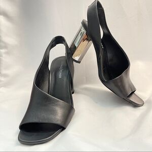 Donald Pliner Ella leather column heel sandals Sz 7